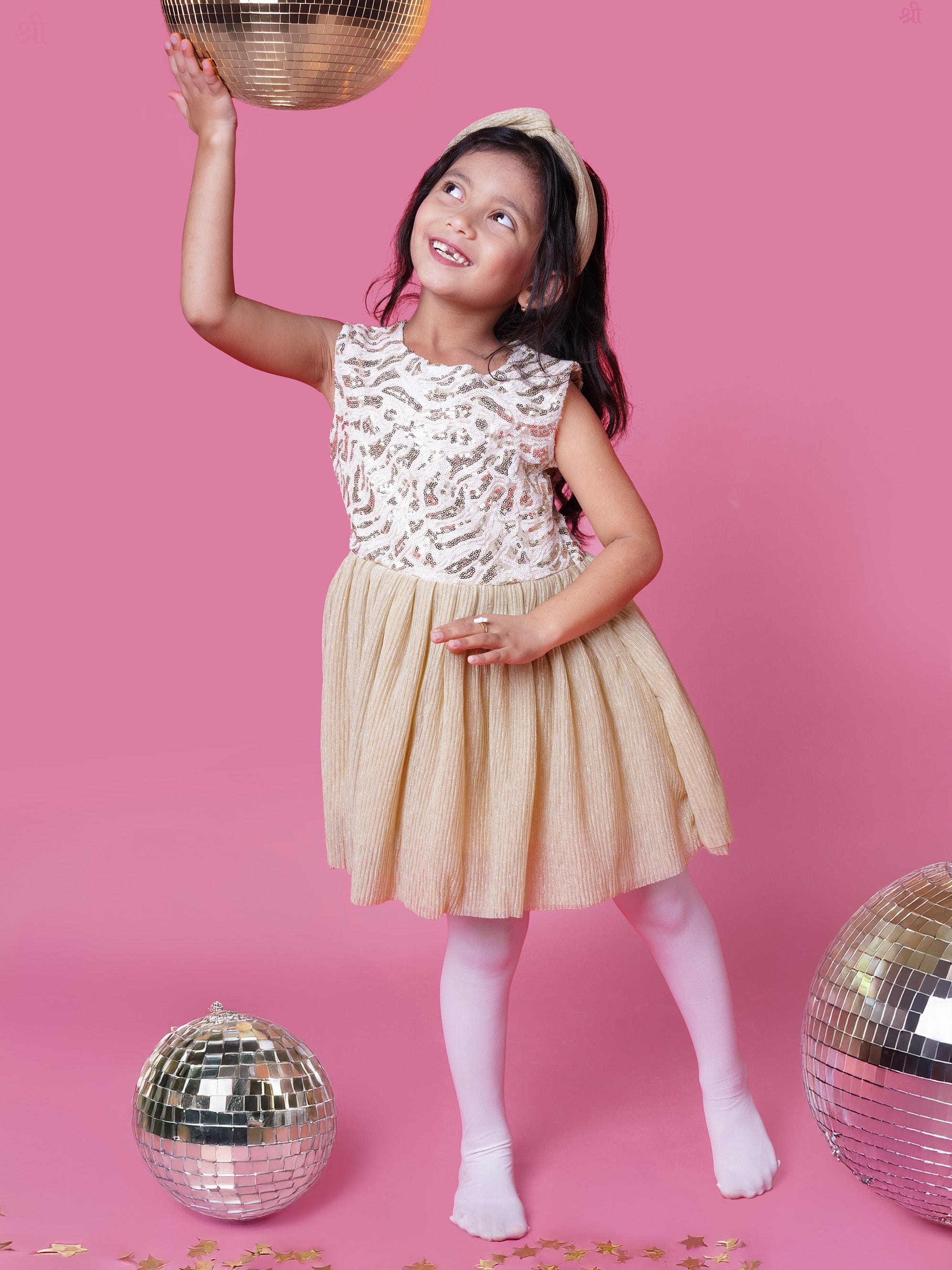 Golden Sequin Party Dress for Girls - Versatile Occasion Wear | Little Carrot LITTLE CARROT Golden Sequin Party Dress for Girls - Versatile Occasion Wear | Little Carrot LITTLE CARROT