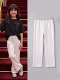 White Sequins Pants
