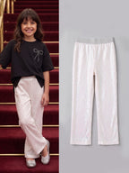 White Sequins Pants