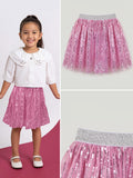 Pink Sequins Skirt