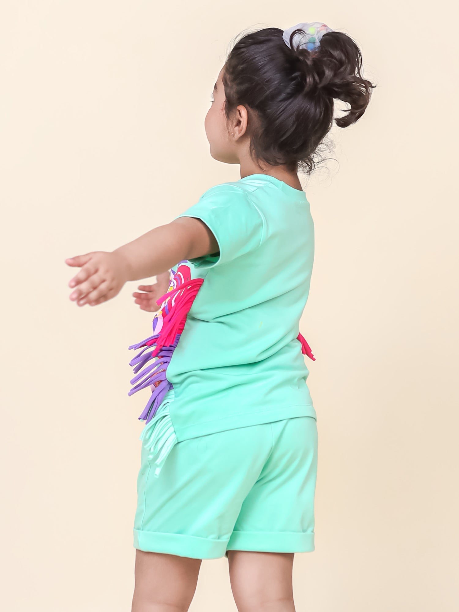 Little Carrot 2 Pc Cotton Unicorn Themed Clothing Set, , premium kids' wear for girls, size 4-5-years.