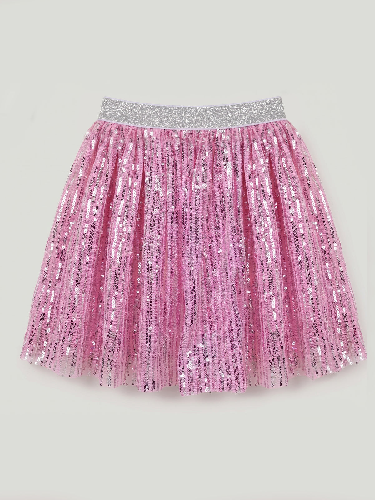 Pink Sequins Skirt