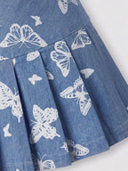 Denim Skirt - Butterfly