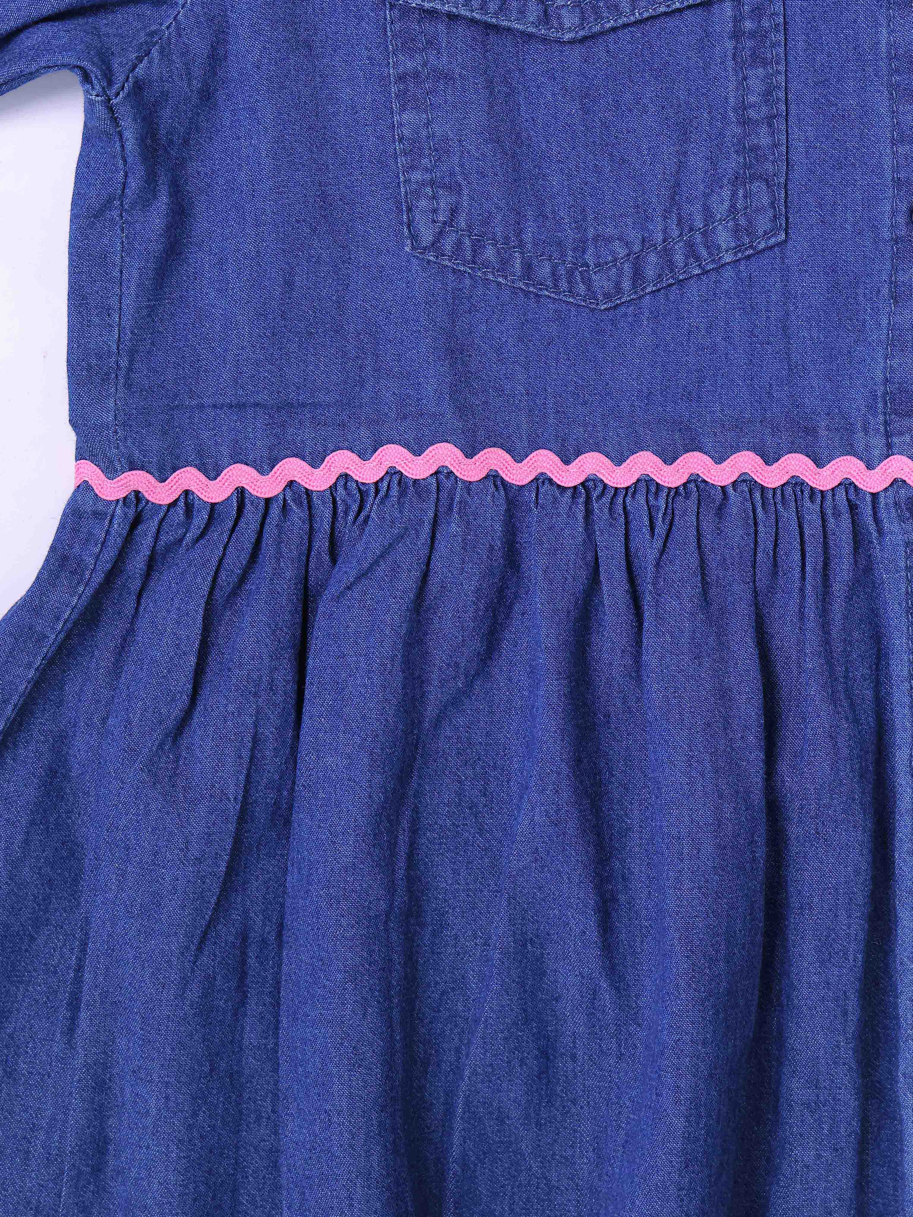 Denim Tiered Shirt Dress