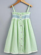 Summer Smocked Strap Dress in Pure Cotton