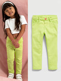Neon Green Denim Pants