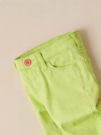 Neon Green Denim Pants