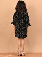 Blue & Gold Sequins Dress