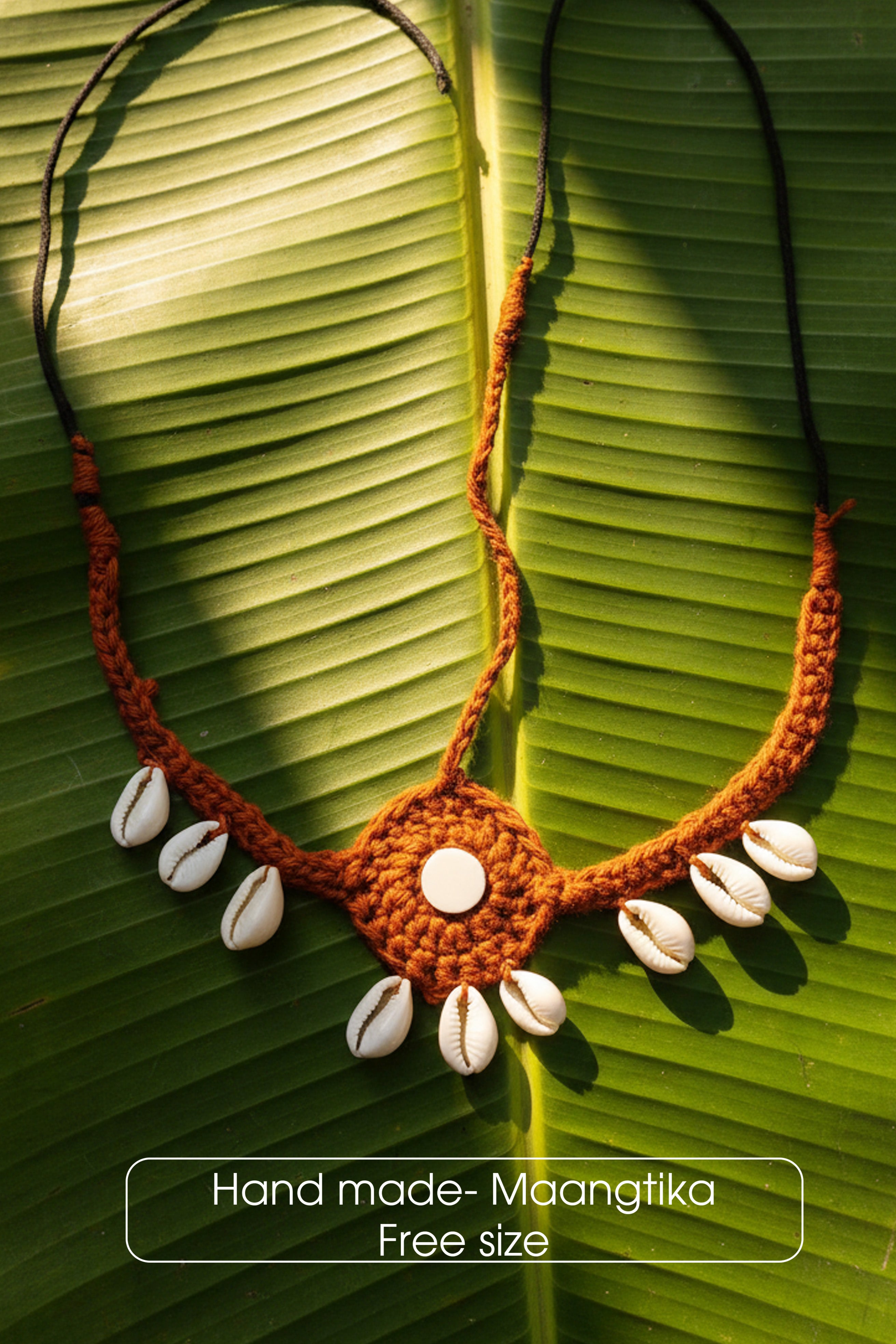 Little Carrot Handmade Crochet Coin Jewelry Set for Girls - Earthy Brown