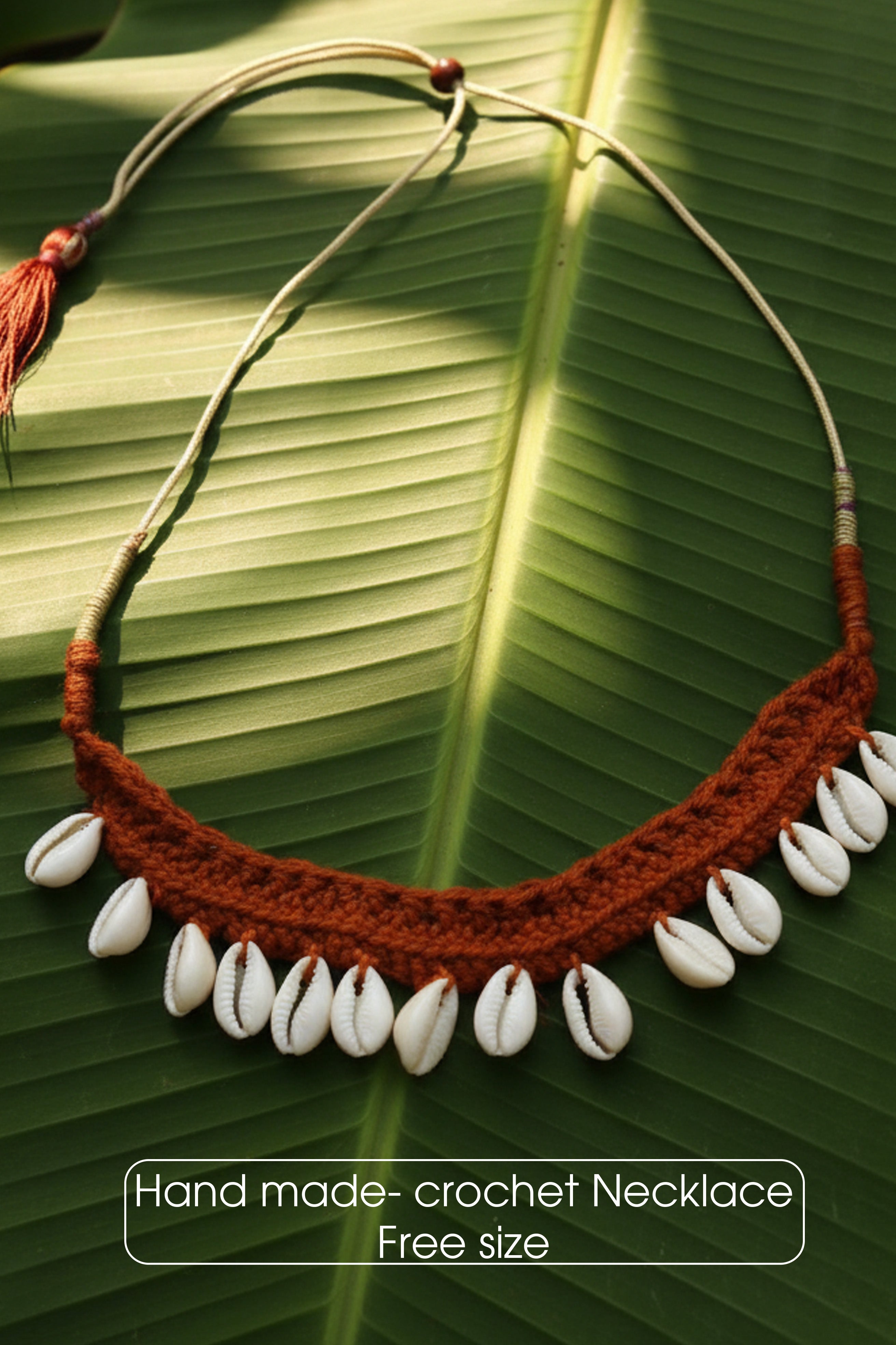 Little Carrot Handmade Crochet Coin Jewelry Set for Girls - Earthy Brown