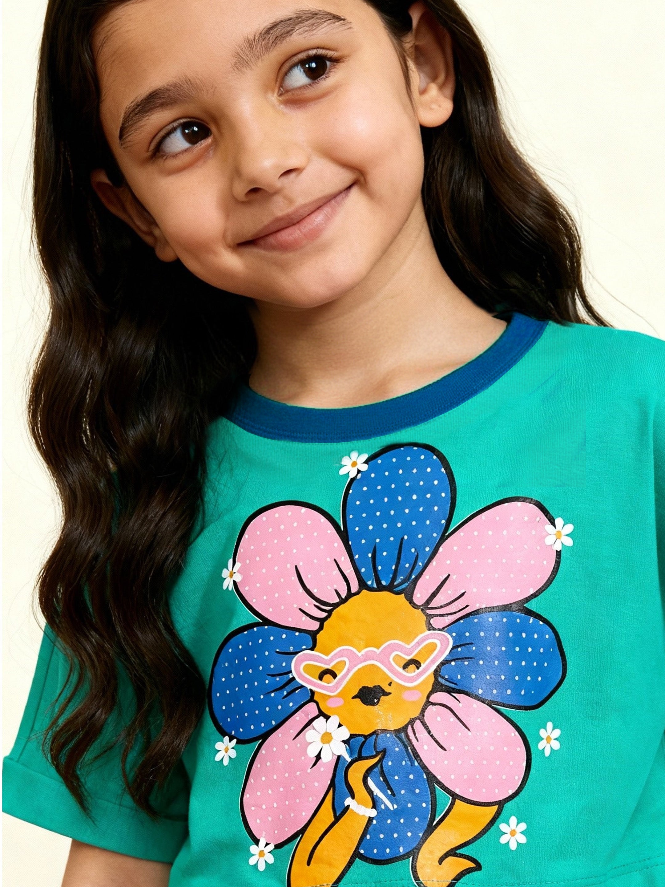 Daisy Themed Retro Casual Set