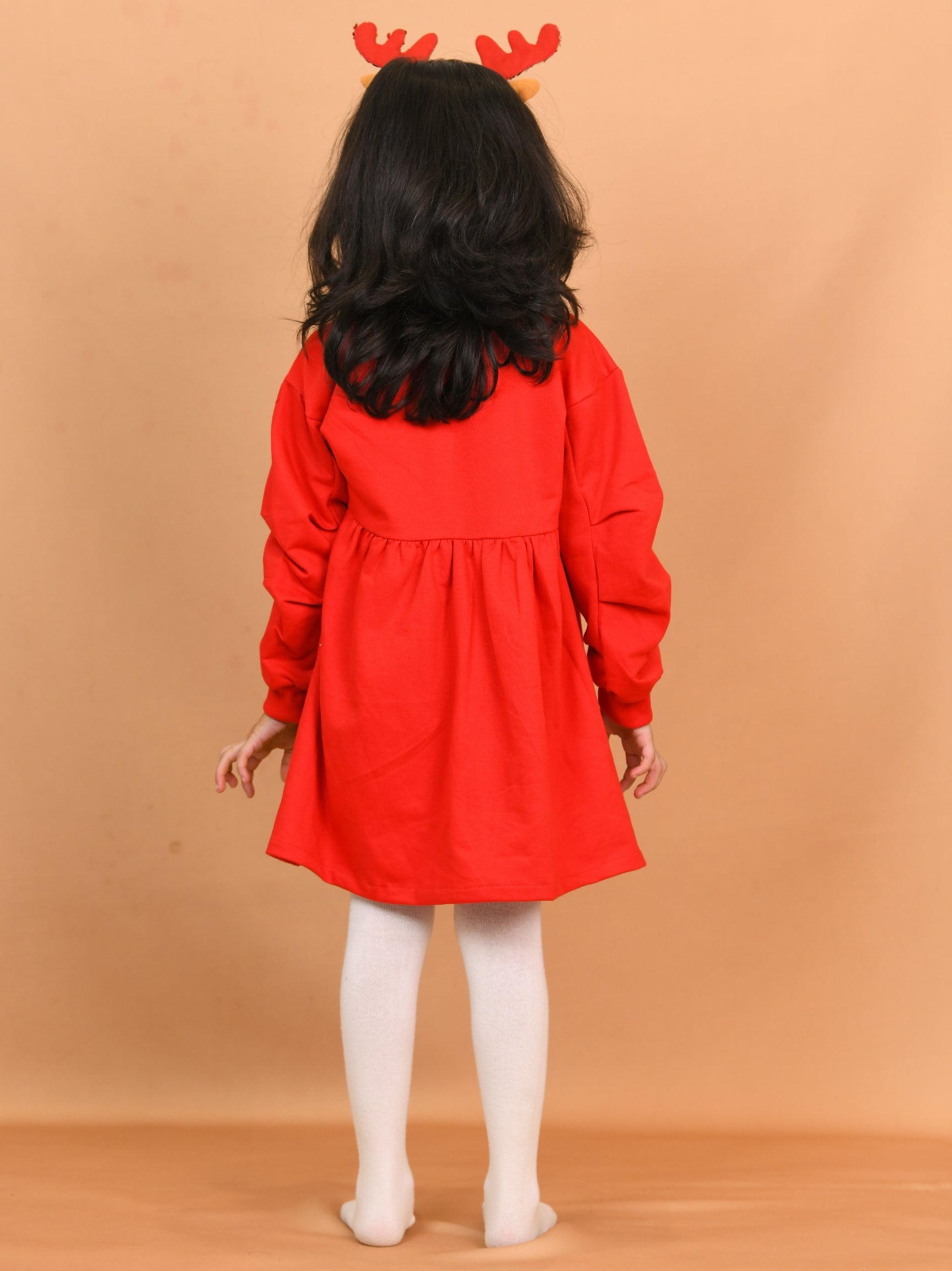 Red London Theme Dress