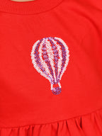 Red London Theme Dress