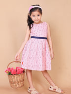 Little Carrot Box Pleated Sleeveless Summer Dress, Animal Print, premium kids' wear for girls, size 2-3-years.