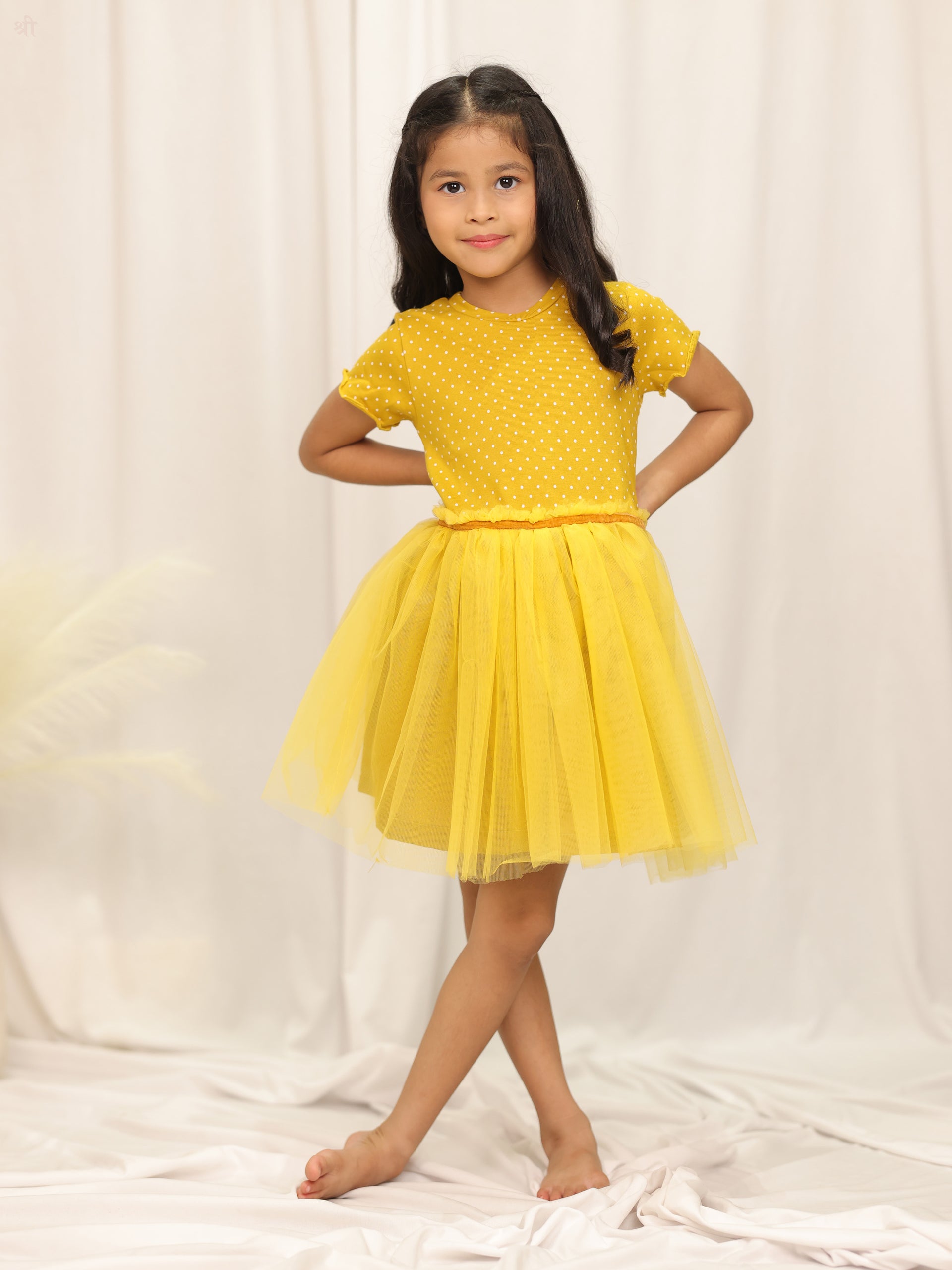mustard yellow tulle dress Casual Tulle Dress