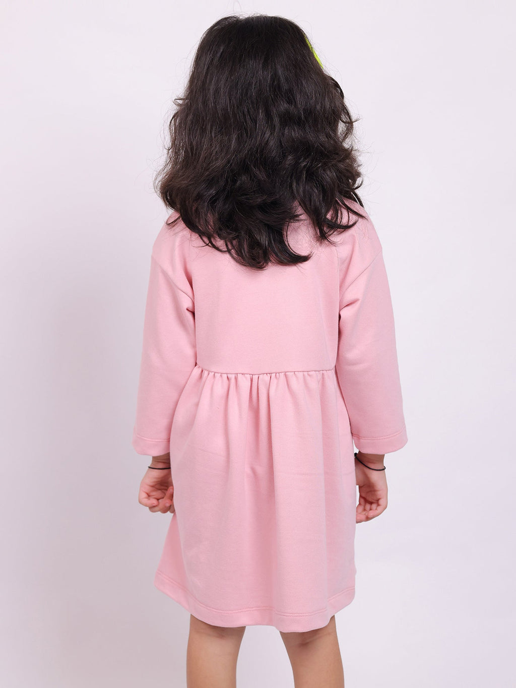 Little Carrot Girls Fine Knits Printed Dress, , premium kids' wear for girls, size 5-6-years.