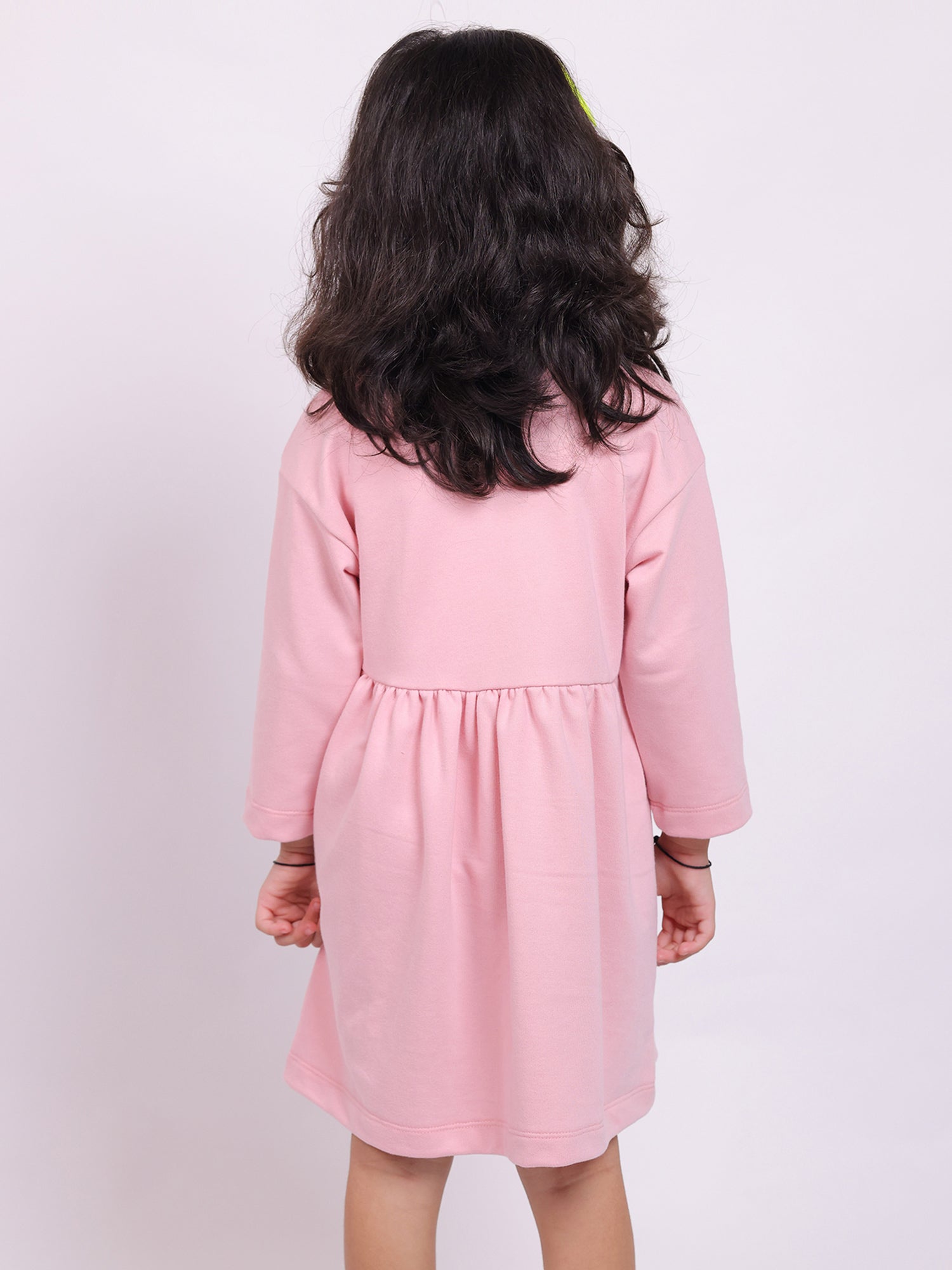Little Carrot Girls Fine Knits Printed Dress, , premium kids' wear for girls, size 5-6-years.
