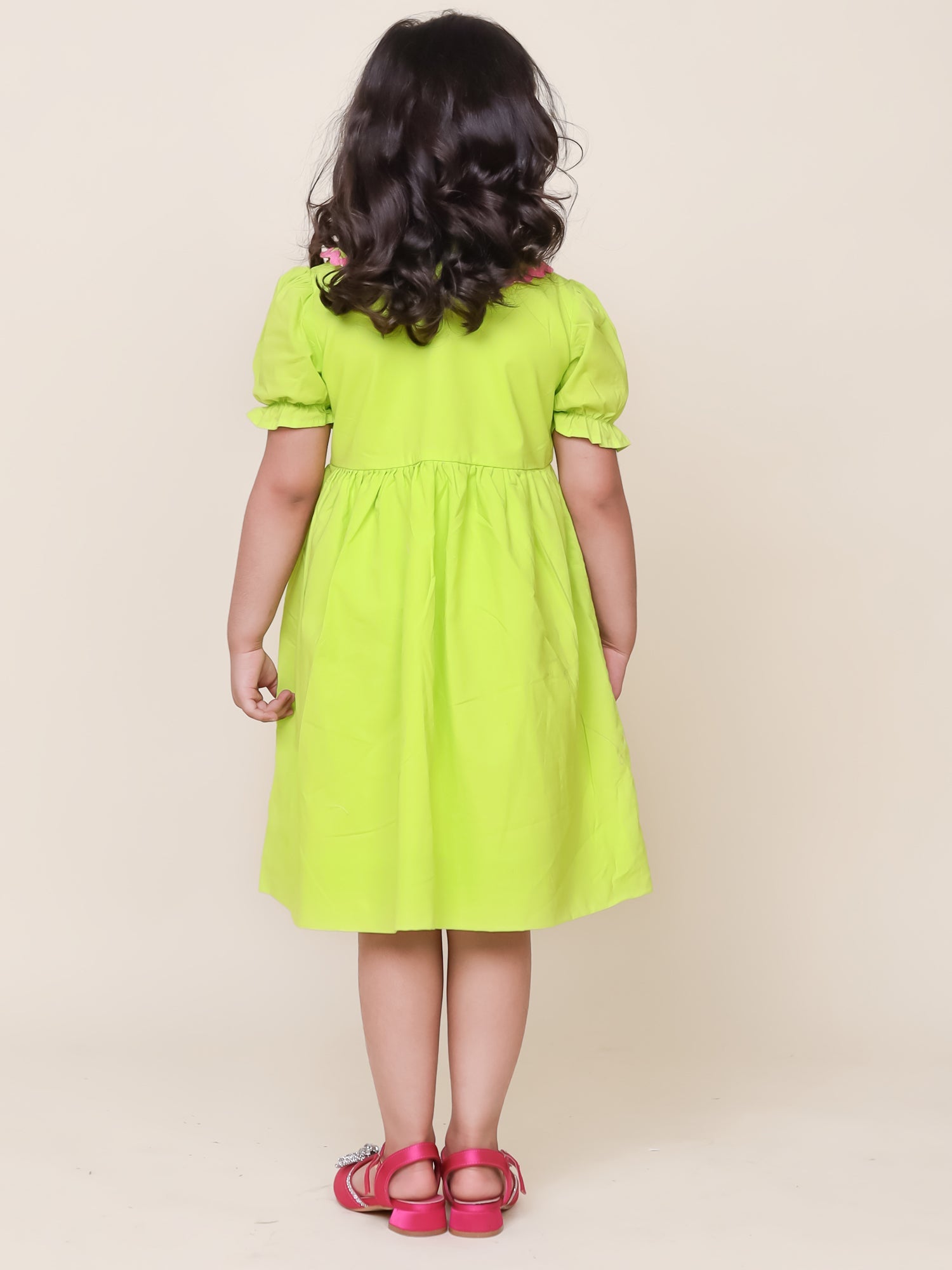 Little Carrot Mermaid Themed Pure Cotton Dress, , premium kids' wear for girls, size 7-8-years.