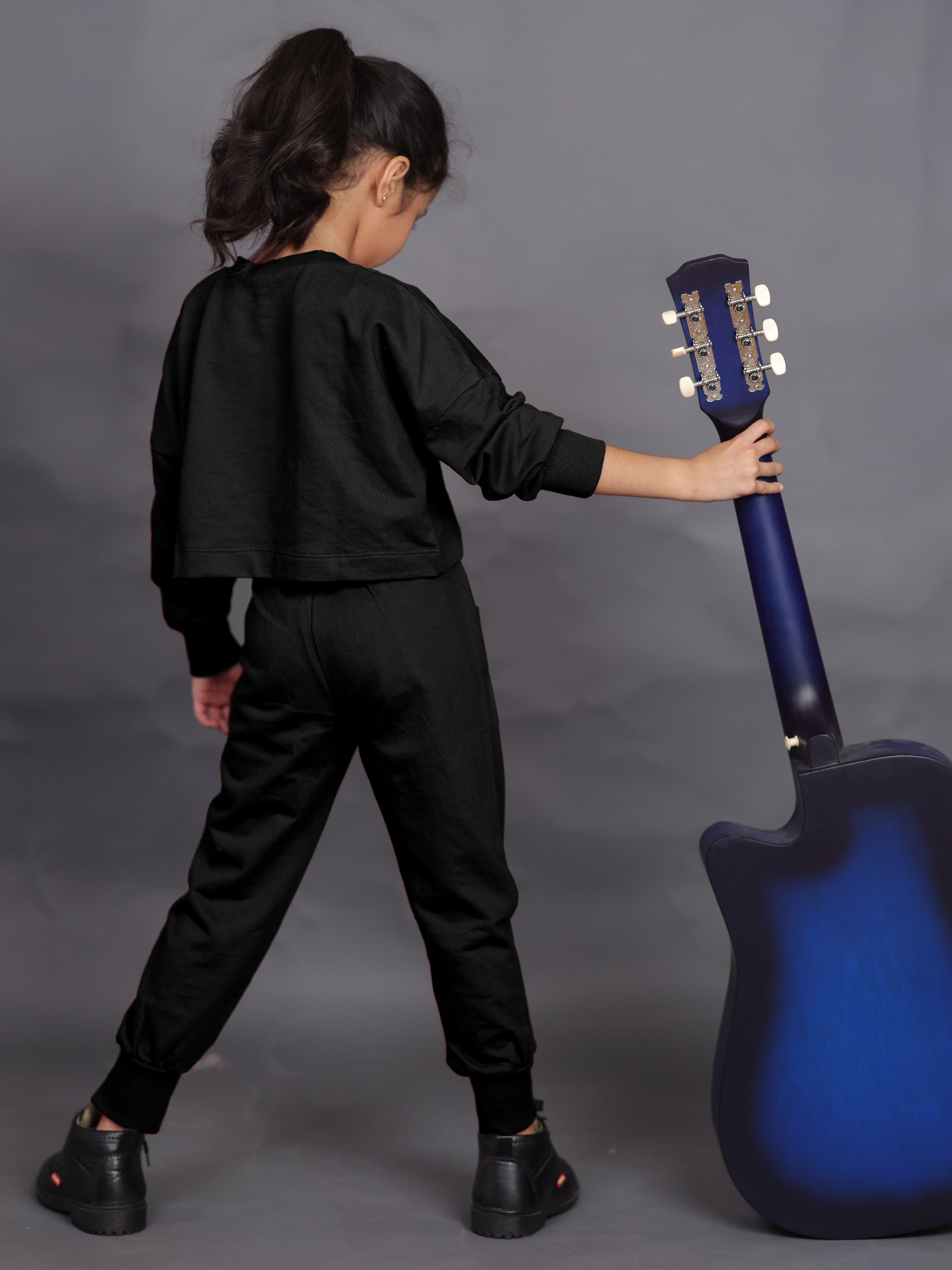 Little Carrot Music Themed Pure Cotton Winter Cord Set Copy, , premium kids' wear for girls, size 9-10-years.