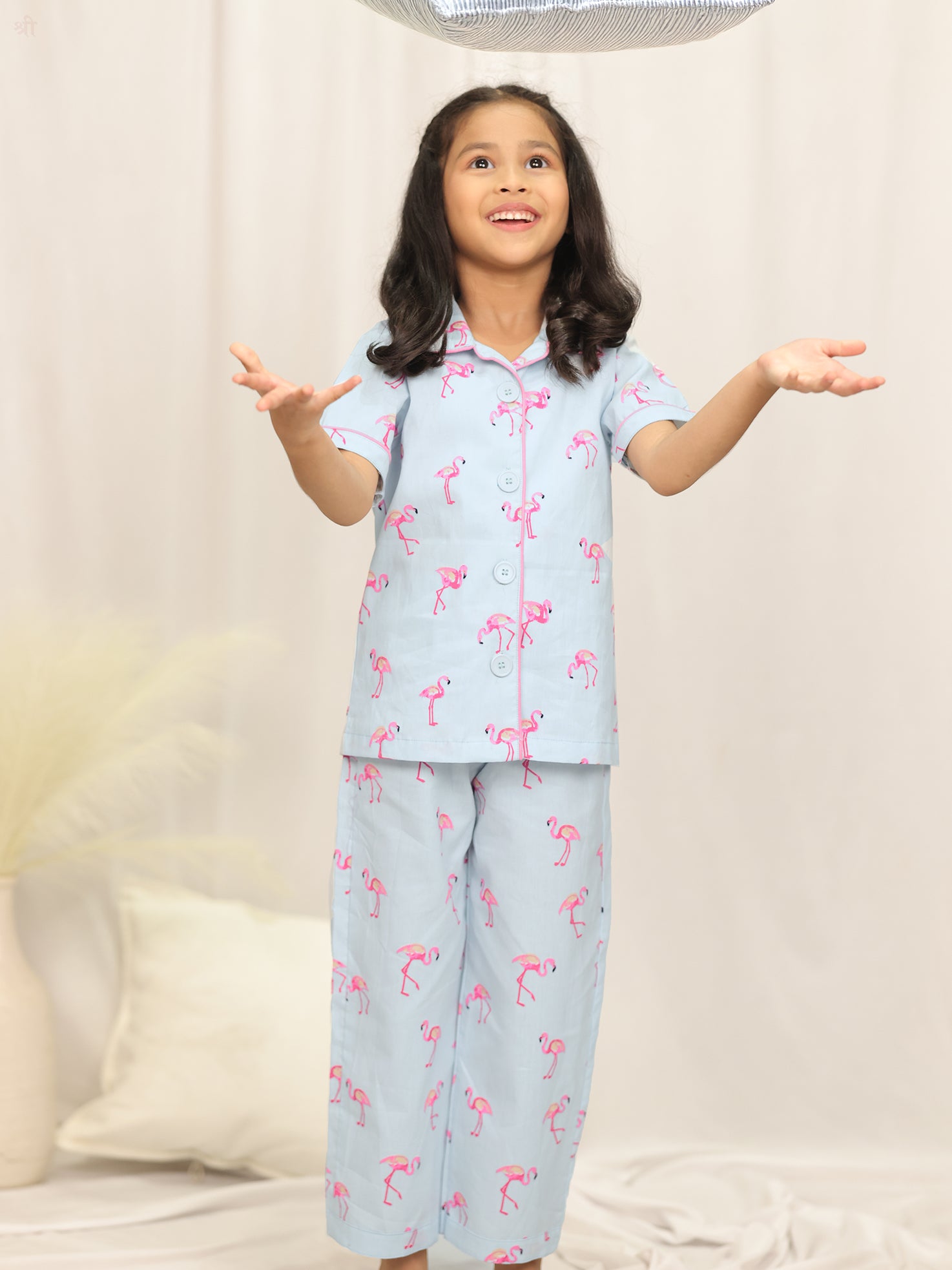 Little Carrot Premium Cotton Night Suit For Girls, , premium kids' wear for girls, size 3-4-years.