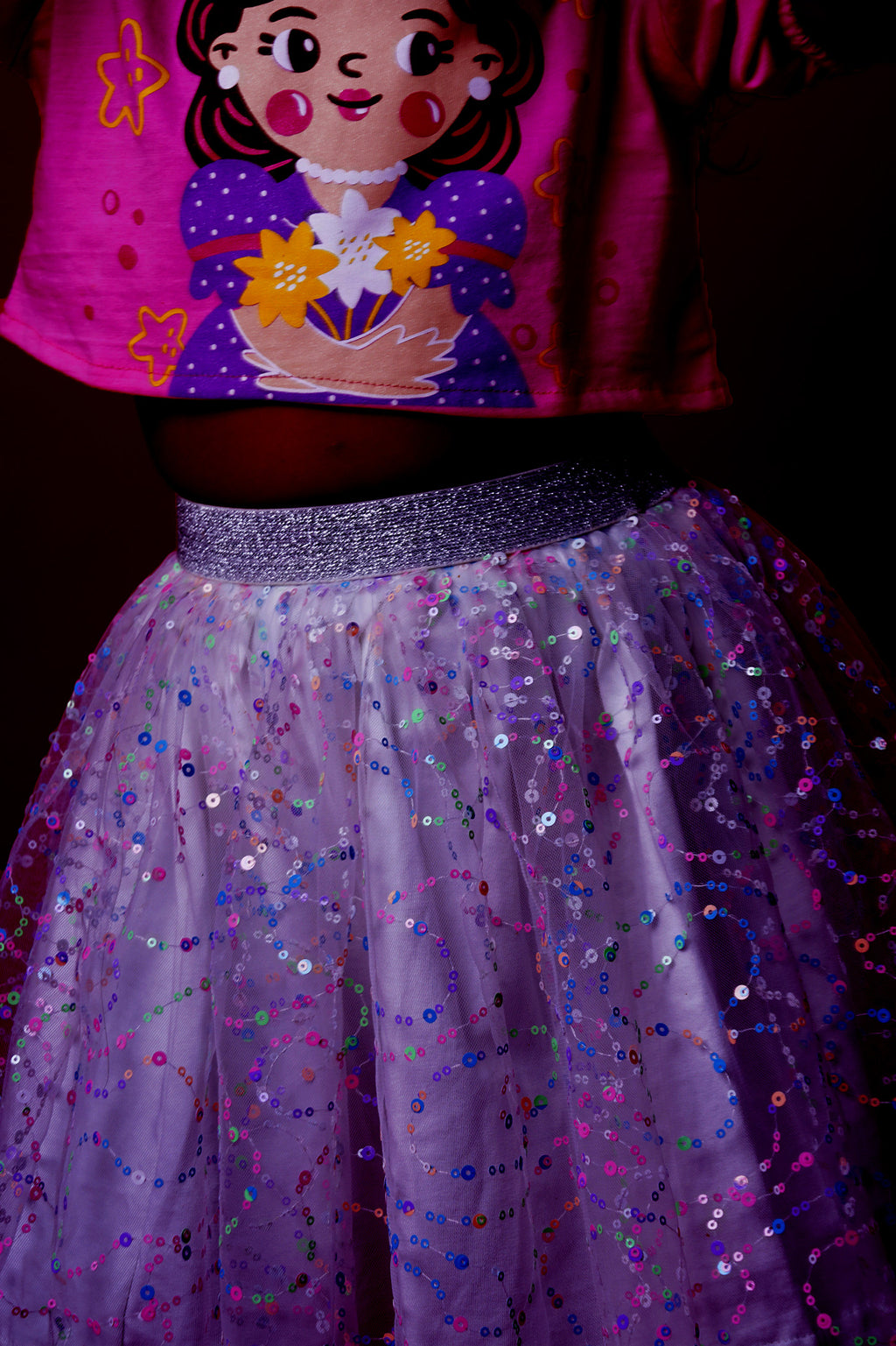 Little Carrot Princess Skirt Set, , premium kids' wear for girls, size 5-6-years.