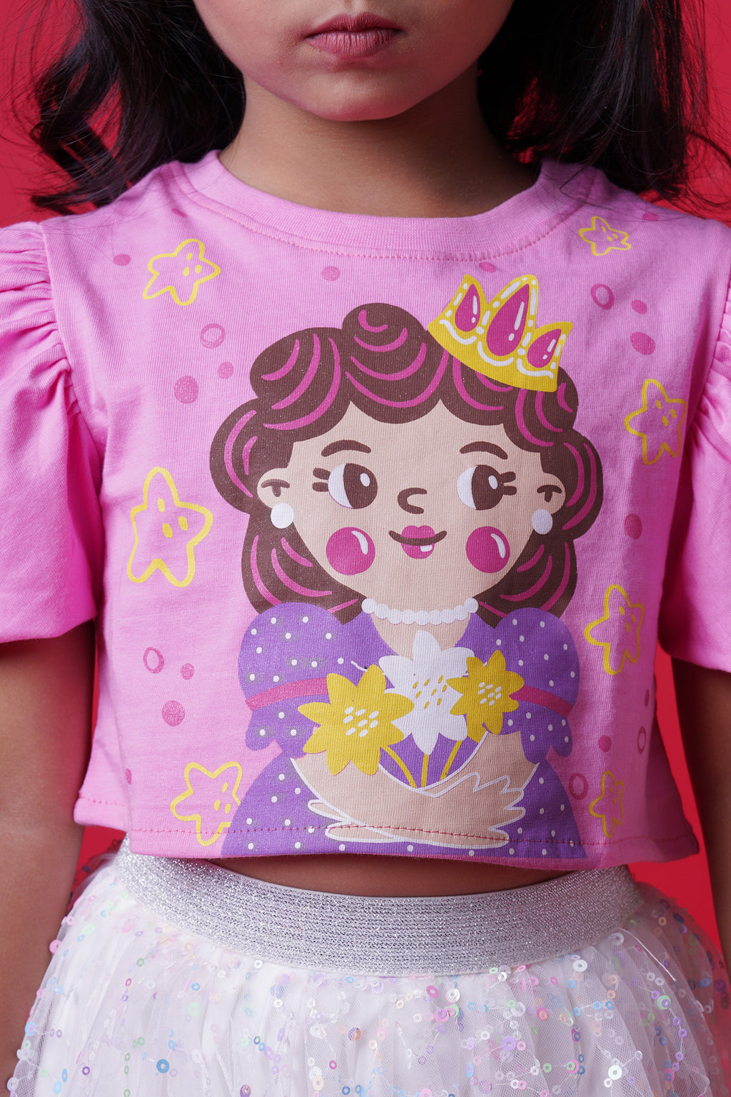 Little Carrot Princess Skirt Set, , premium kids' wear for girls, size 6-7-years.