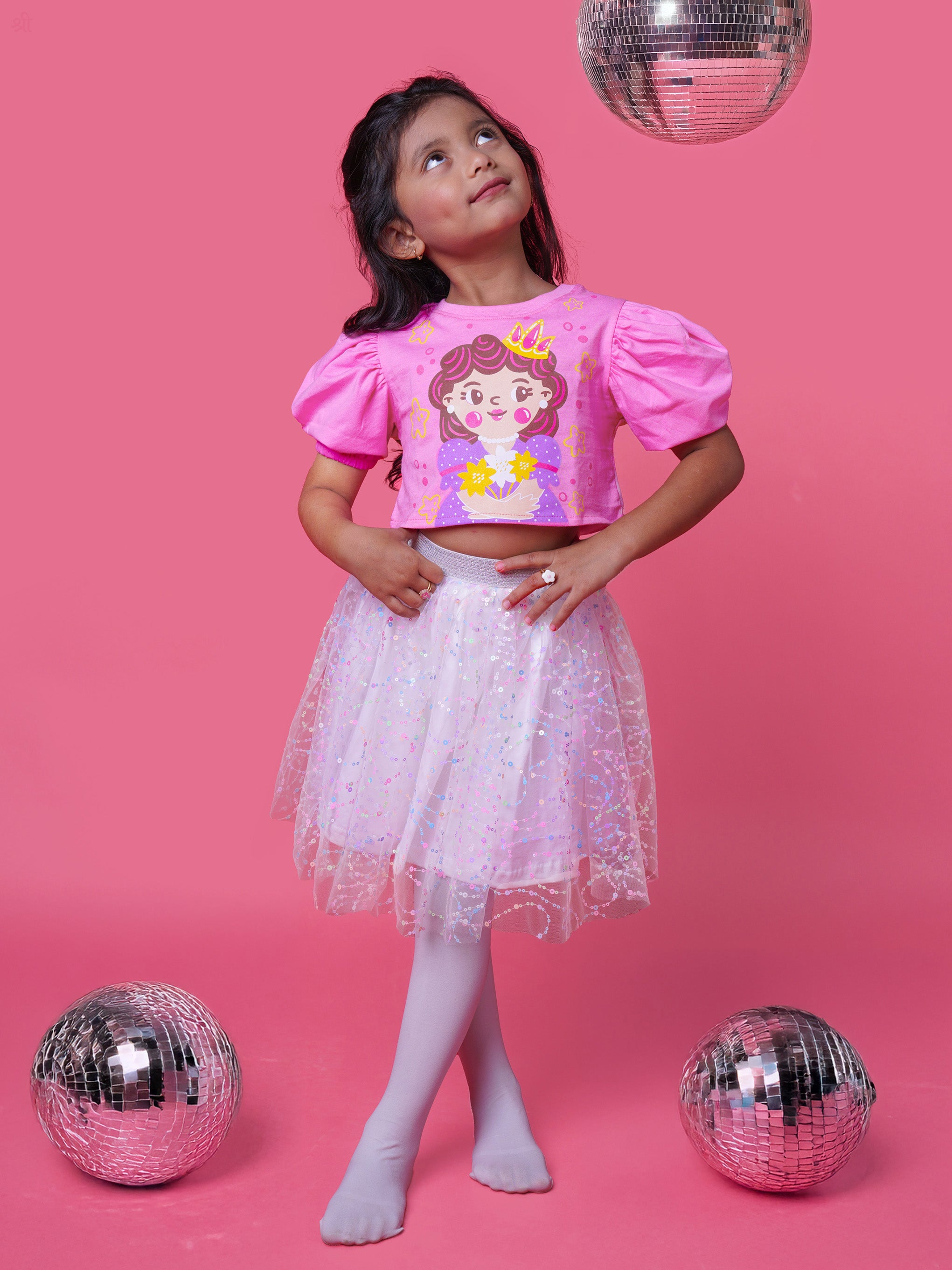 Little Carrot Princess Skirt Set, , premium kids' wear for girls, size 3-4-years.