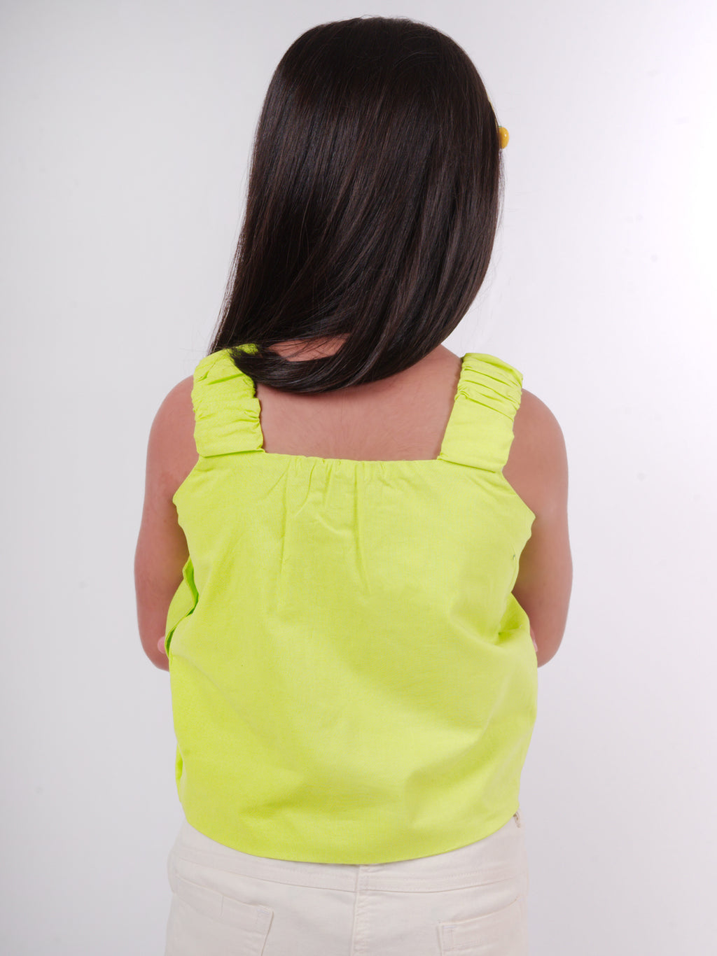 Little Carrot Pure Cotton Twisted Bow Top, , premium kids' wear for girls, size 7-8-years.