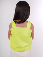 Little Carrot Pure Cotton Twisted Bow Top, , premium kids' wear for girls, size 7-8-years.