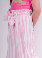 Little Carrot Soft Cotton Striped Culottes Copy, , premium kids' wear for girls, size 8-9-years.