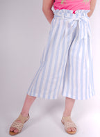 Little Carrot Soft Cotton Striped Culottes, , premium kids' wear for girls, size 8-9-years.